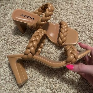 Soda Braided Heels